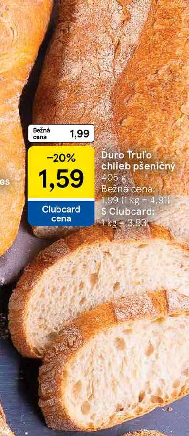 Ďuro Truľo chlieb pšeničný, 405 g