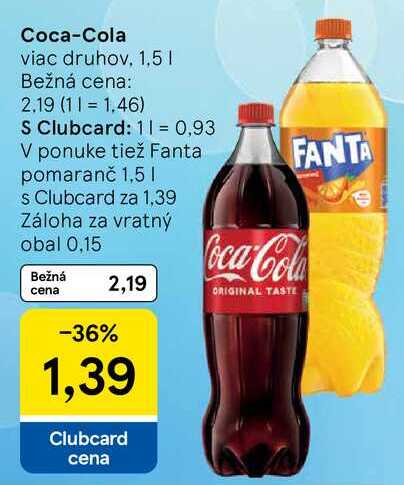 Coca-Cola, 1,5 l
