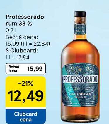 Professorado rum 38 %, 0,7 l