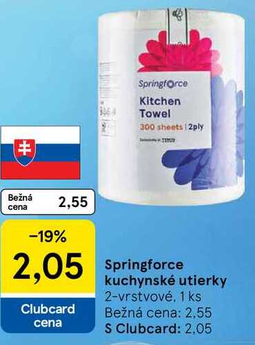 Springforce kuchynské utierky, 1 ks