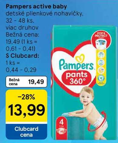 Pampers active baby, 32 - 48 ks