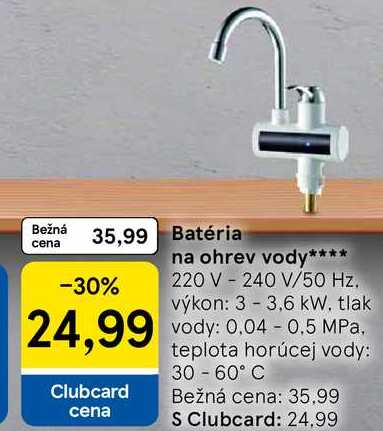 Batéria na ohrev vody