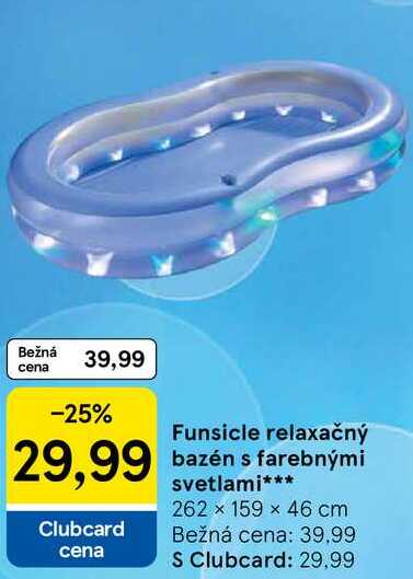 Funsicle relaxačný bazén s farebnými svetlami