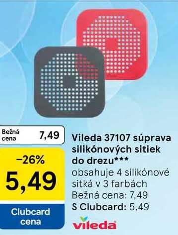 Vileda 37107 súprava silikónových sitiek do drezu