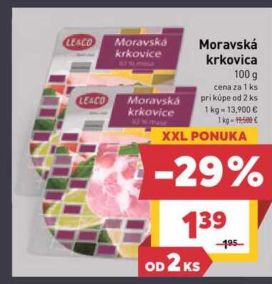 Moravská krkovica 100 g 