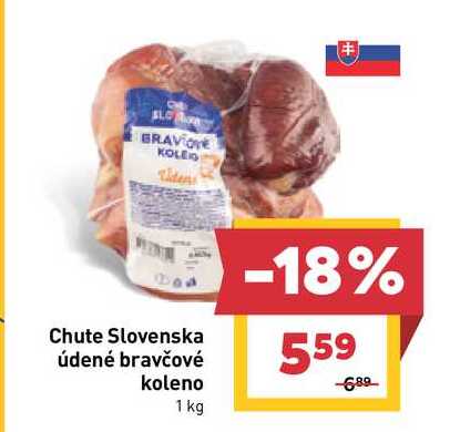 Chute Slovenska údené bravčové koleno 1 kg 