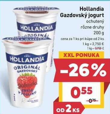 Hollandia Gazdovský jogurt ochutený rôzne druhy 200 g 