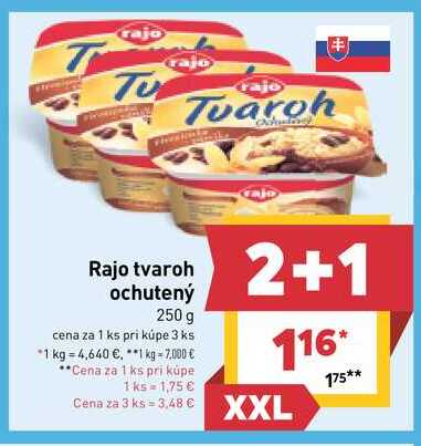 Rajo tvaroh ochutený 250 g 
