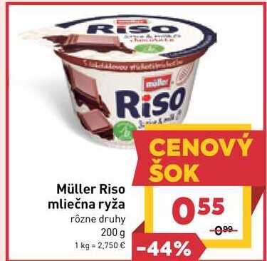 Riso mliečna ryža rôzne druhy 200 g 