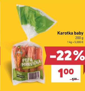 Karotka baby 200 g 