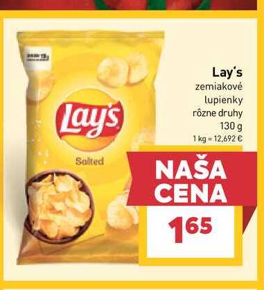 Lay's Pečené zemiakové lupienky 130 g