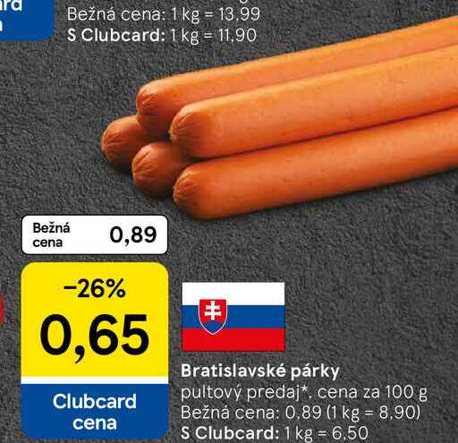 Bratislavské párky 100g