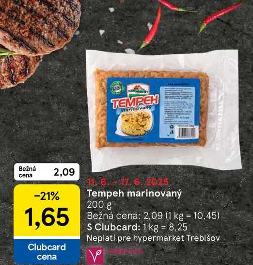 Tempeh marinovaný 200 g 