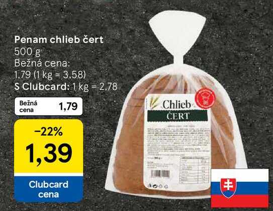 Penam chlieb čert 500 g 