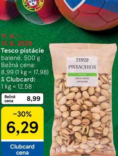 Tesco pistácie balené 500 g 