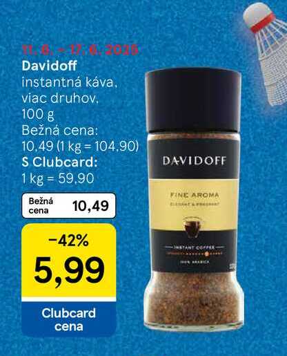 Davidoff instantná káva 100 g