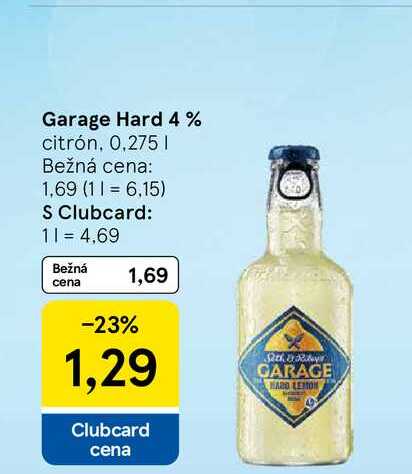 Garage Hard 4% citrón, 0,275l