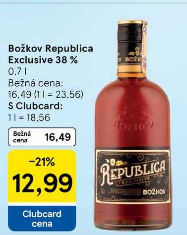Božkov Republica Exclusive 38 % 0.7l