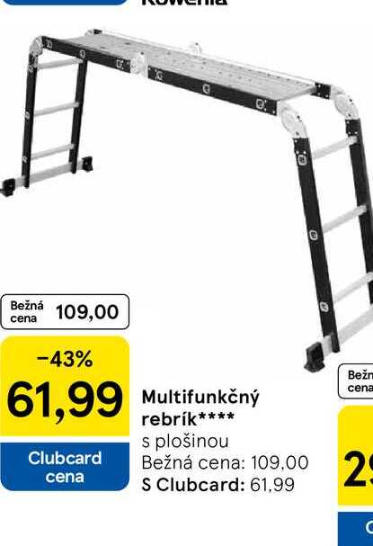 Multifunkčný rebrík s plošinou 