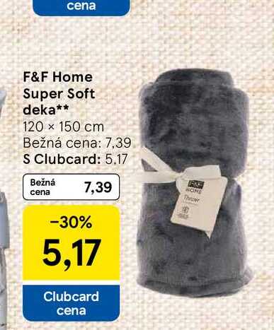 F&F Home Super Soft deka 120 x 150 cm 