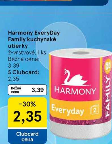 Harmony EveryDay Family kuchynské utierky 2-vrstvové, 1 ks 