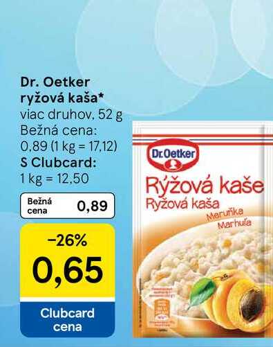 Dr. Oetker ryžová kaša 52 g 