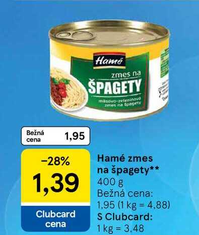 Hamé zmes na špagety 400g