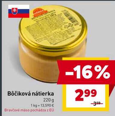 Bôčiková nátierka 220 g 