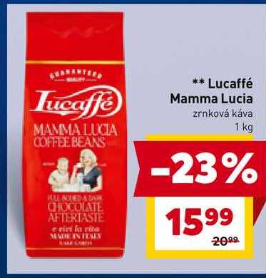 Lucaffé Mamma Lucia zrnková káva 1 kg