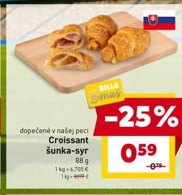 Croissant šunka-syr 88 g 
