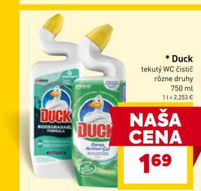 Duck tekutý WC čistič rôzne druhy 750 ml