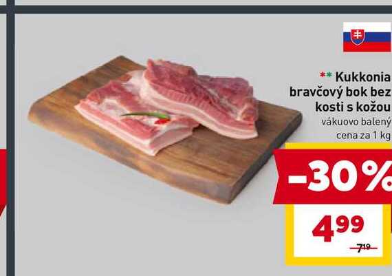 Kukkonia bravčový bok bez kosti s kožou 1kg