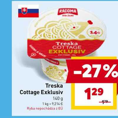 Treska Cottage Exklusiv 140 g 