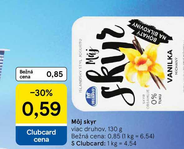 Môj skyr viac druhov 130 g