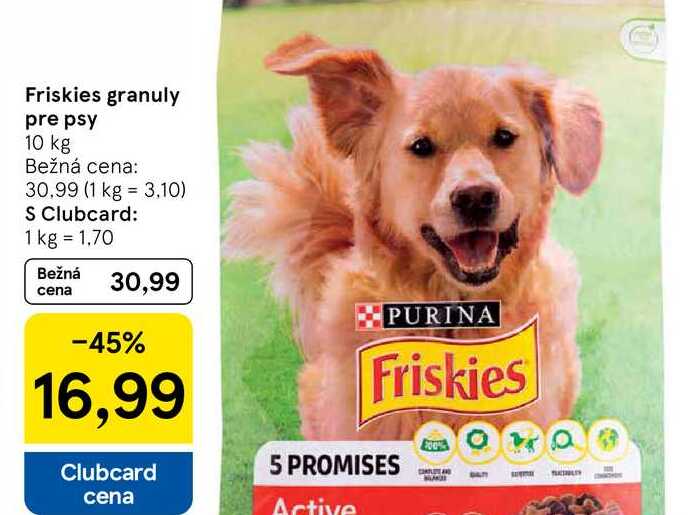 Friskies granuly pre psy 10 kg