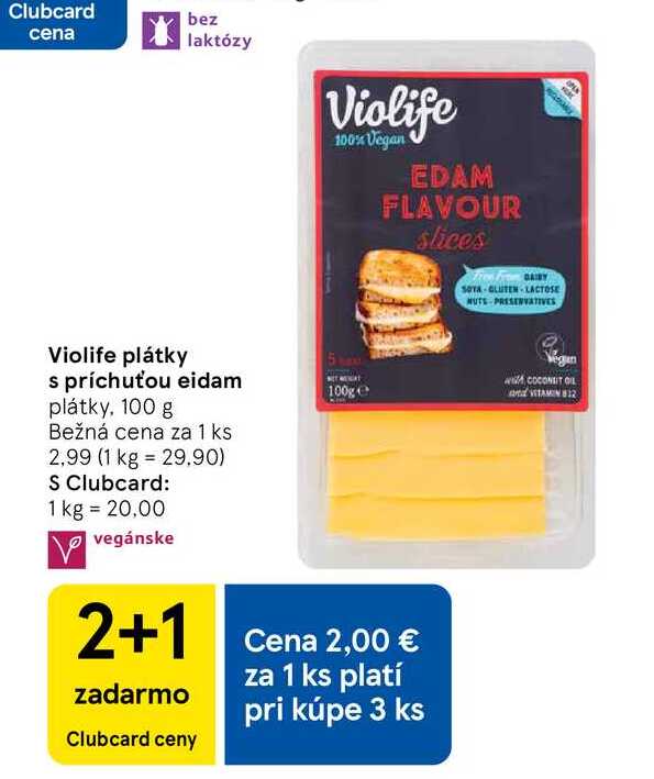 Violife plátky s príchuťou eidam plátky, 100 g 