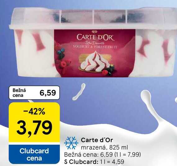 Carte d'Or mrazená, 825 ml