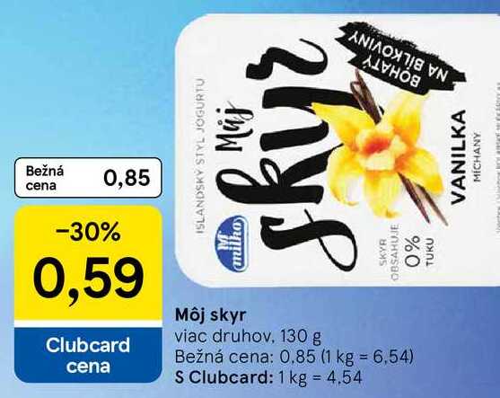 Môj skyr viac druhov, 130 g 