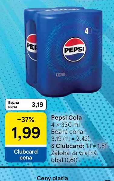 Pepsi Cola 4 x 330 ml 