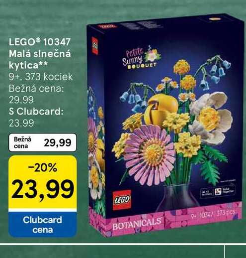 LEGO® 10347 Malá slnečná kytica 9+, 373 kociek 