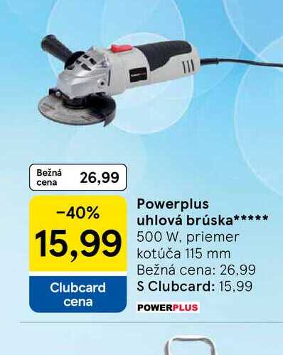 Powerplus uhlová brúska 500 W, priemer kotúča 115 mm 