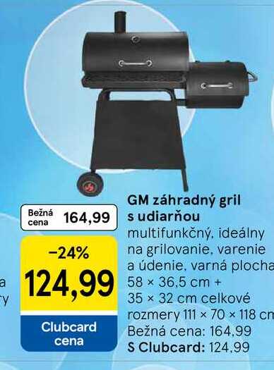 GM záhradný gril s udiarňou