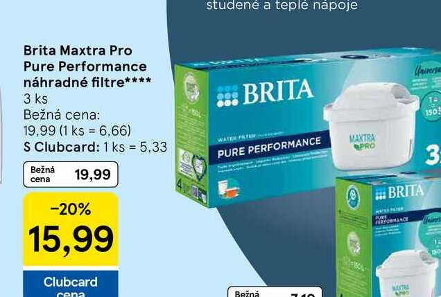 Brita Maxtra Pro Pure Performance náhradné filtre 3 ks