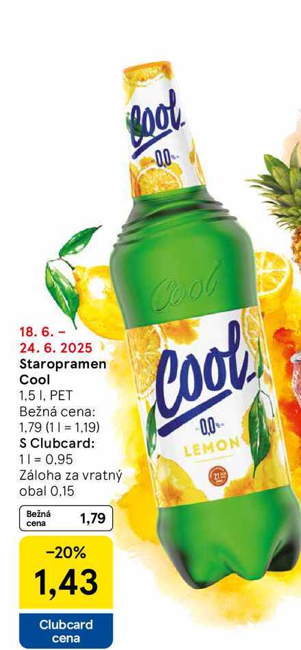 Staropramen Cool 1,5 I, PET 