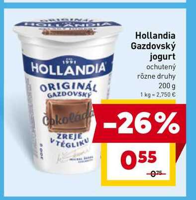 Hollandia Gazdovský jogurt ochutený rôzne druhy 200 g 