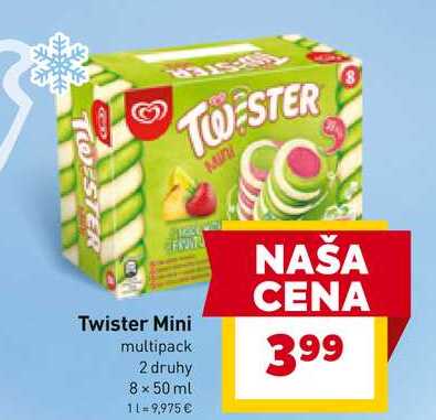 Twister Mini multipack 2 druhy 8 × 50 ml 