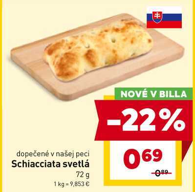Schiacciata svetlá 72 g