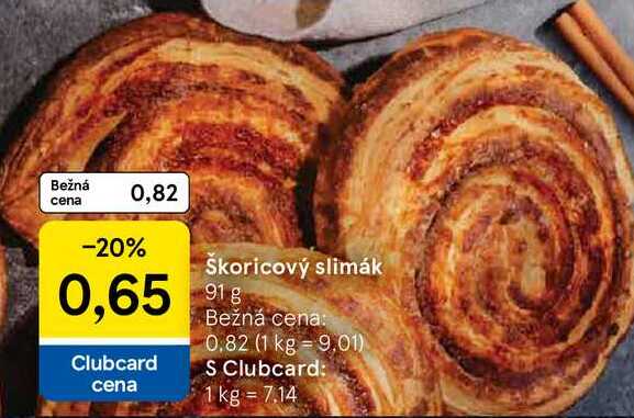 Škoricový slimák 91 g