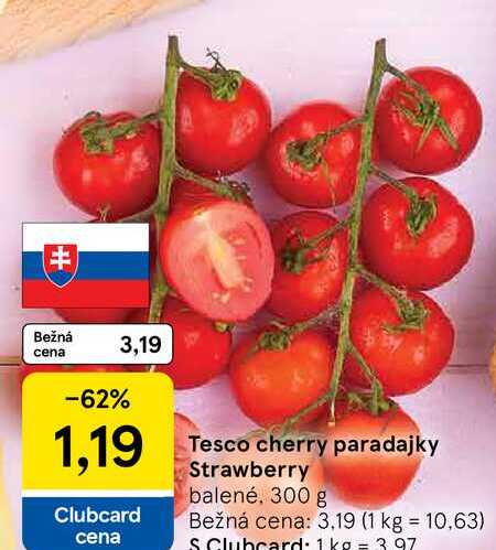 Cherry paradajky Strawberry balené, 300 g 