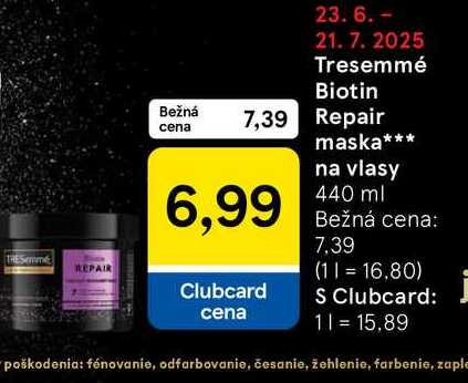 Tresemmé Biotin Repair maska na vlasy 440 ml